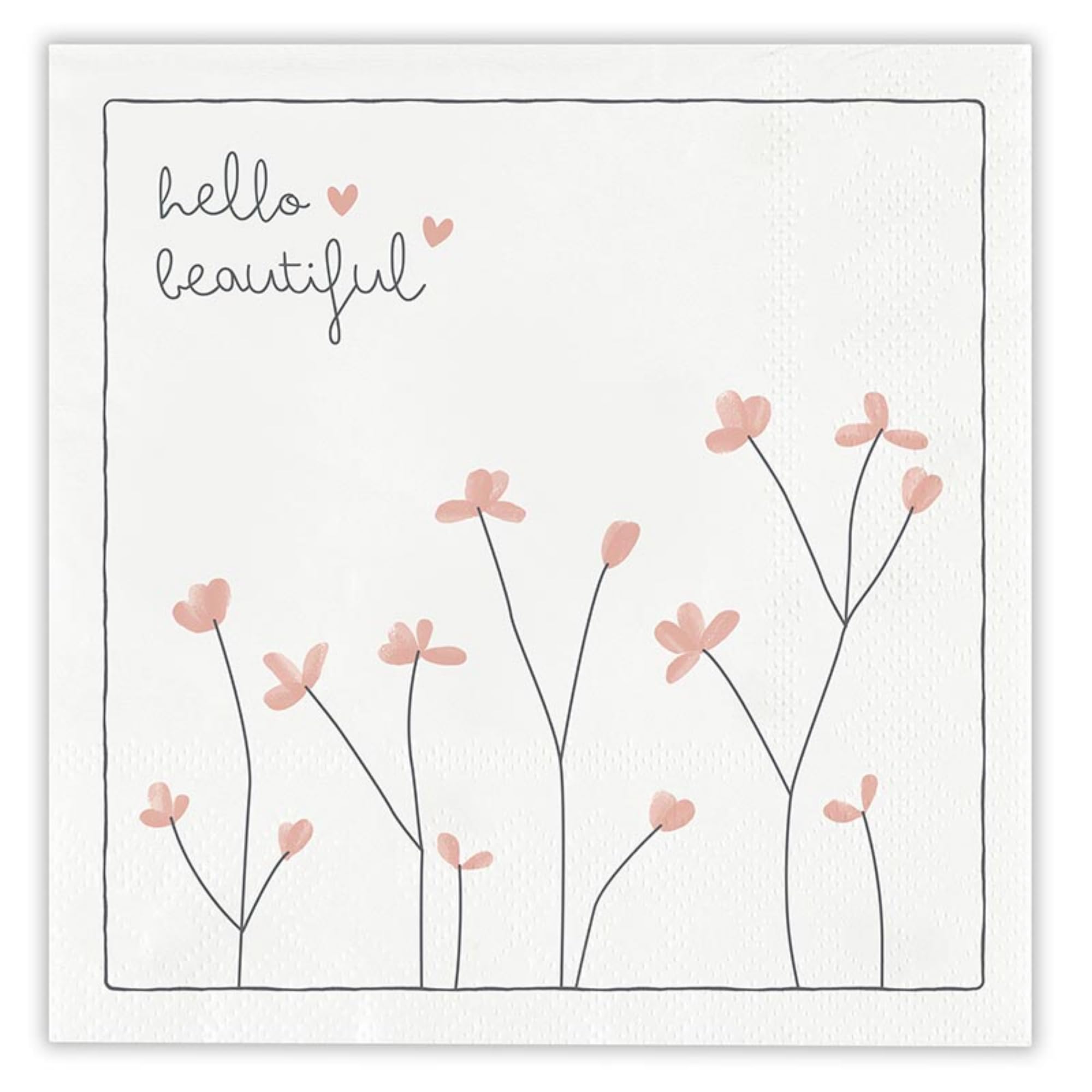 Photo 1 of 2pack. Santa Barbara Design Studio Party Cocktail Napkins Disposable Paper Napkins, 20-Count, Hello Beautiful