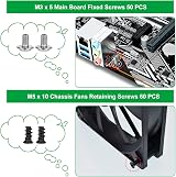 LuKaiSen 510 PCS Computer Screw Assortment Kit Standoffs #6-32 M3 M2 M5 Screws view 6