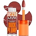 NYX PROFESSIONAL MAKEUP Duck Plump High Pigment Plumping Lip Gloss with Spicy Ginger, Vegan Lip Makeup - Brick Of Time (Rich Terracotta)