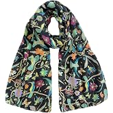 CYian Scarf for Women Floral Printed Scarves Long Fashion Scarf Lightweight Shawls Wrap Fall Winter Headscarf for Women