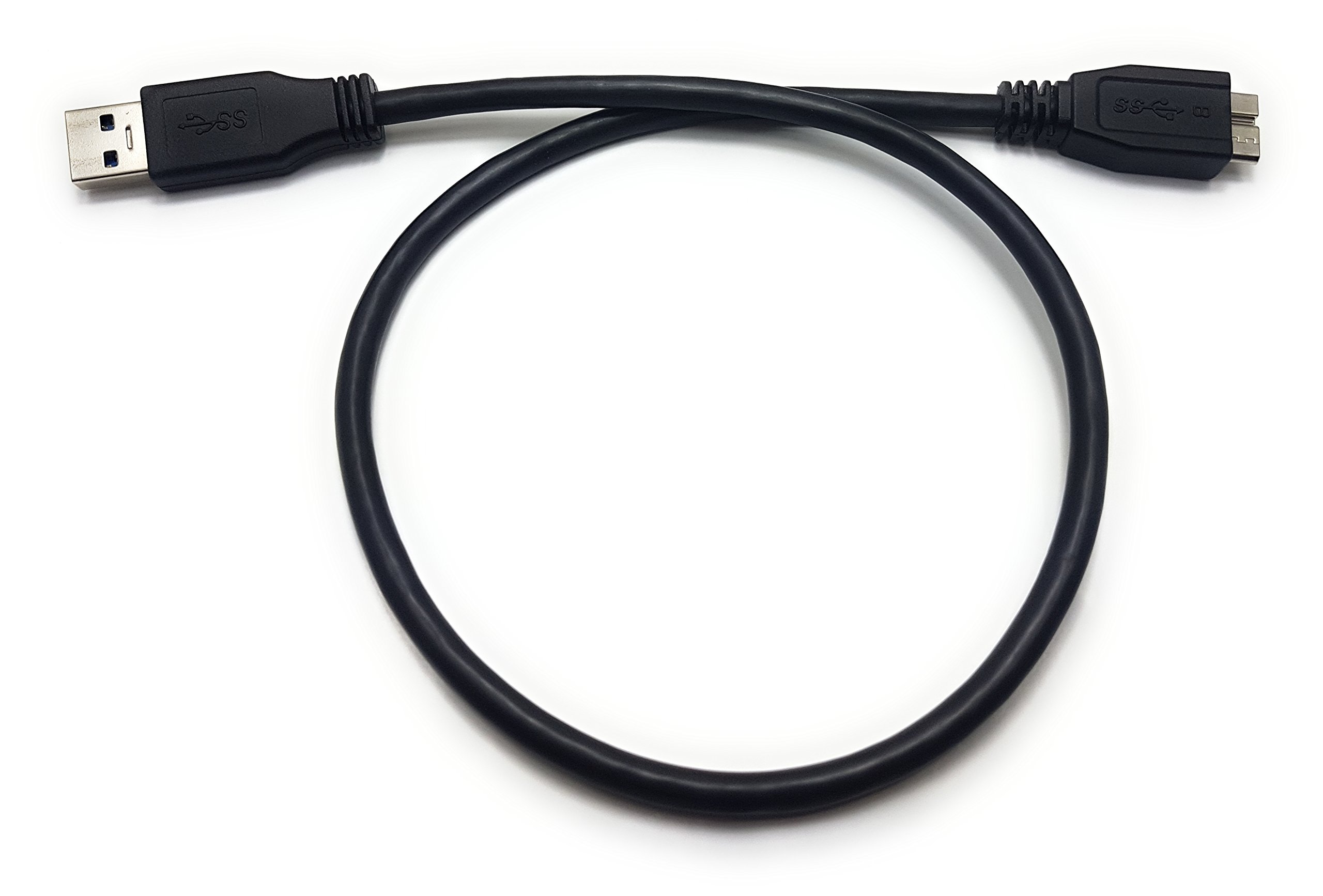MainCore 50cm Long SuperSpeed USB 3.0 Type A to Micro-B Cable For External Hard Drive (Available in 0.15m, 0.30m, 0.50m, 0.75m,1m, 2m) (0.5m)