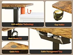 WALKINGDESK 75x61 Inches Reversible L Shaped
