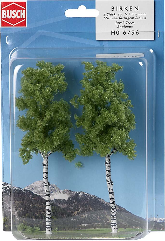 2 Birth trees 165mm high