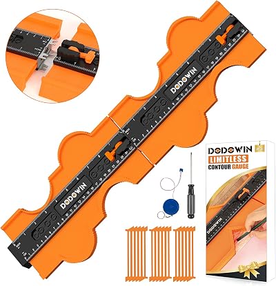 dodowin 20" Contour Gauge Profile Tool Unlimited Connection ABS Plastic Extra