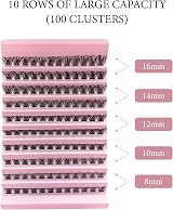 CNMTCCO Lash Clusters 120Pcs 8-16MM D Curl Fluffy Individual Wispy Reusable view 2