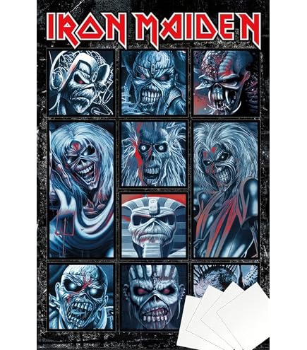 Amazon.com: Large Framed Iron Maiden Somewhere in Time Tour 1987