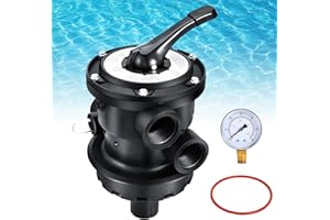 KAVIUS SP0714T Top-Mount Multiport Control Valve Compatible with Hayward Pro & VL Series Above-Ground Sand Filter 1.5" FIP Plumbing VariFlo Valve Fit for Sand Filters SandMaster SwimPro GM ProSeries