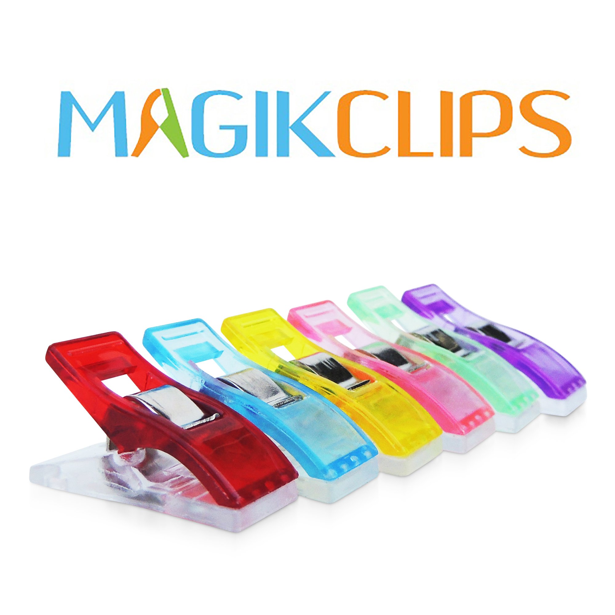 Magik Clips 100 Pack Sewing Clips for Quilting and Crafts