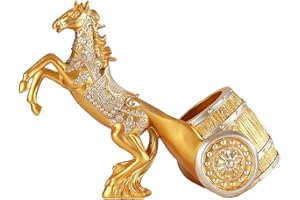 Standing Horse Statue Wine Bottle Holder Animal Figurine Wine Cabinet Countertop Decor Decorations Gifts for Wine Lovers, Tab