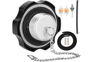 CILOYU Gas Fuel Tank Cap with Chain Compatible with Predator 212cc 224cc 196cc 6.5hp Engine Coleman Mini Bike CT200U BT200X TrailMaster Massimo MB200 420cc 301cc GX160 GX340 GX390 Powersports Parts
