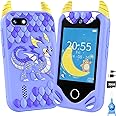 Kids Smart Phone for Boys Gifts - Toddler Christmas Birthday Gift for Age 3 4 5 6 Year Old, Kids Cell Phone Toy with Touchscreen, Dual Cameras, Learning, Music Player, Games with 32 GB Card