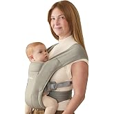 Ergobaby Embrace Newborn Baby Carrier for Infants 0-12 Months | Ergonomic 2-Position Infant Carrier with Head and Neck Suppor