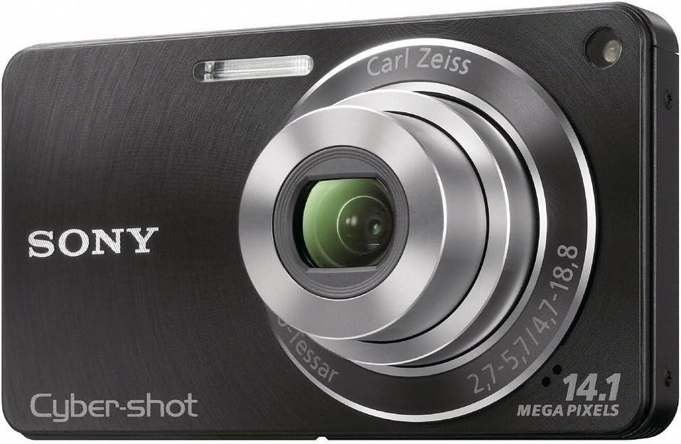 Amazon Com Sony Dsc W350 14 1mp Digital Camera With 4x Wide Angle Zoom With Optical Steady Shot Image Stabilization And 2 7 Inch Lcd Black Point And Shoot Digital Cameras Camera Photo