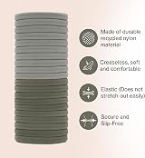 Kitsch Eucalyptus Hair Ties 20pcs No Damage Nylon Elastic Bands view 2