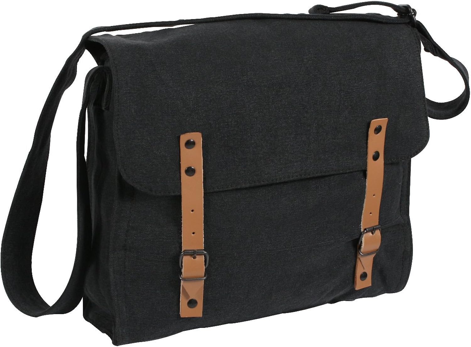 plain black messenger bag