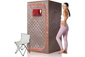 TaTalife Portable Infrared Sauna, Full Size Far Infrared Sauna, Full Body Personal Home Sauna, Separate Heating Foot Pad and Reinforced Sauna Chair Home Saunas for Relaxation Detox
