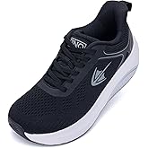 IIV Womens Wide Toe Box Walking Shoes with Arch Support Orthotic Tennis Sneakers Plantar Fasciitis Shoes for Pain Relief
