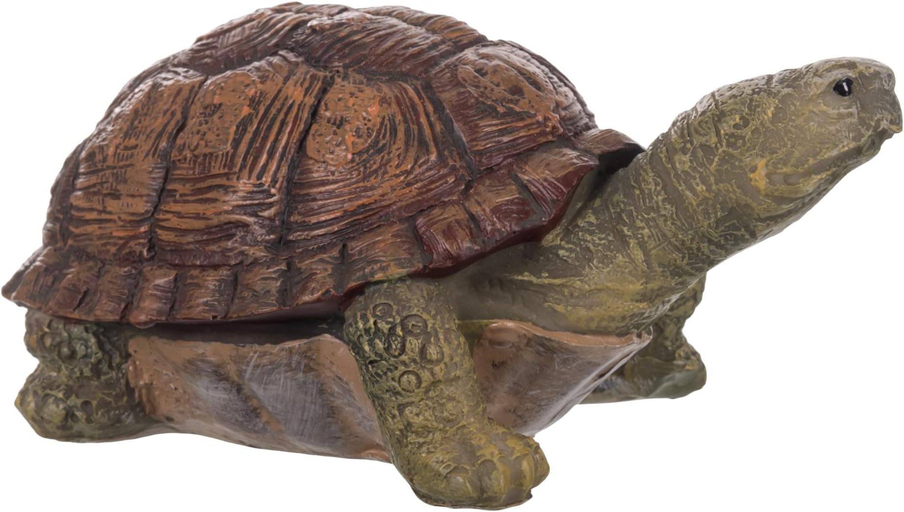 Fred The Turtle Natural Brown and Green 5 inch Resin Stone Collectible Figurine