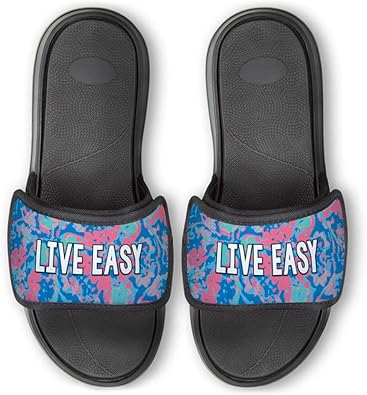 floral slide sandals