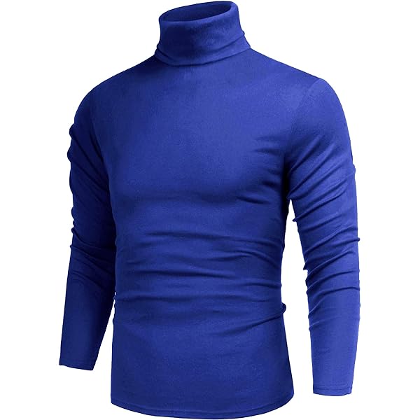 JXGSGOGO Mens Turtleneck Pullover Sweater Knitted Thermal Slim Fit