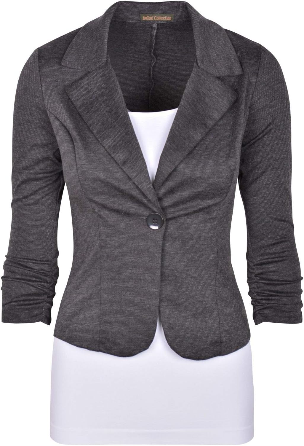 Women's Casual Work Solid Color Knit Blazer