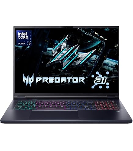 Amazon.com: acer Predator Helios 18 AI AI Gaming Laptop 18