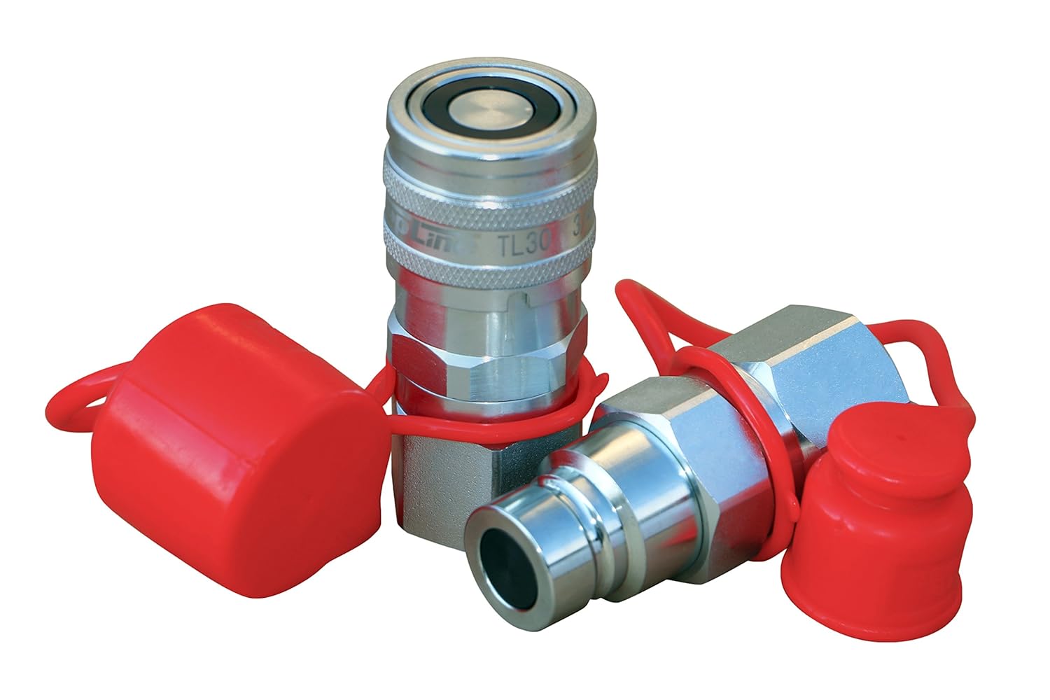 Fittings & Adapters 3/4" NPT 1/2" Body MALE Skid Steer Flat Face