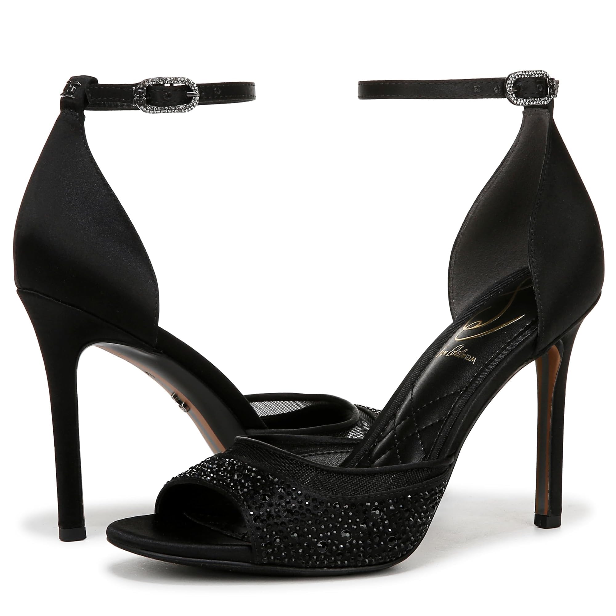 Sam Edelman Women’s Krissa Heeled Sandal Black 7.5 Medium
