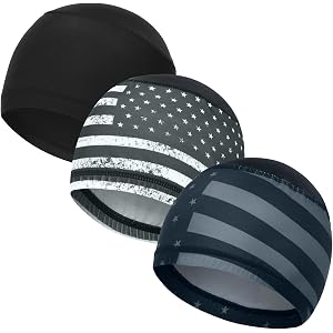 Cooling Skull Caps Helmet Liner Hard Hat Sweat Liner Motorcycle Cycling Cap | Running Beanie Hat Head Wrap Men Women Quick Dr