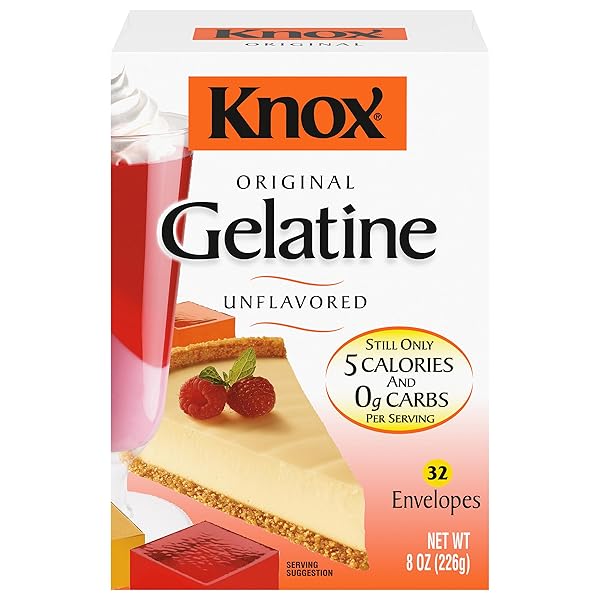 KNOX ORIGINAL UNFLAVORED GELATIN, 32 CT PACKETS