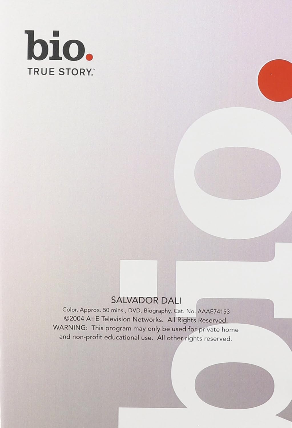 Bio: Salvador Dali Dvd