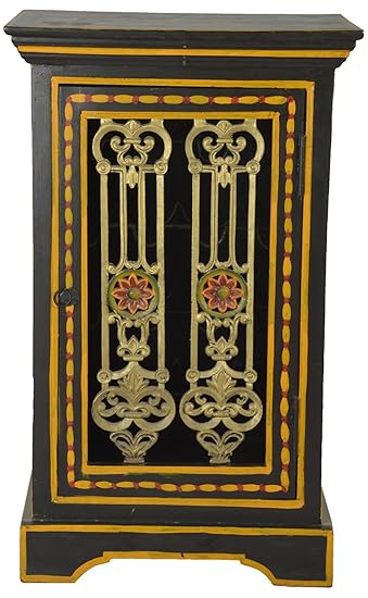 Art Of Jodhpur Wine Cabinet Antique Finish Multicolour Amazon