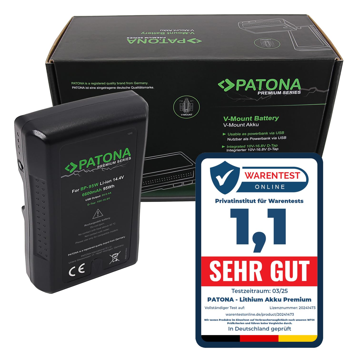 Video Rechargeable Battery BP-190WS BP-95W AN-190W