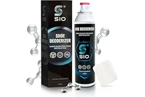 SIO Shoe Deodorizer Spray (150ml) - Odor Eliminator, Smell Freshener, Foot Deodorant for Shoes, Sneakers, Boots - Proven & Powerful Formula for Odor Elimination in All Footwear