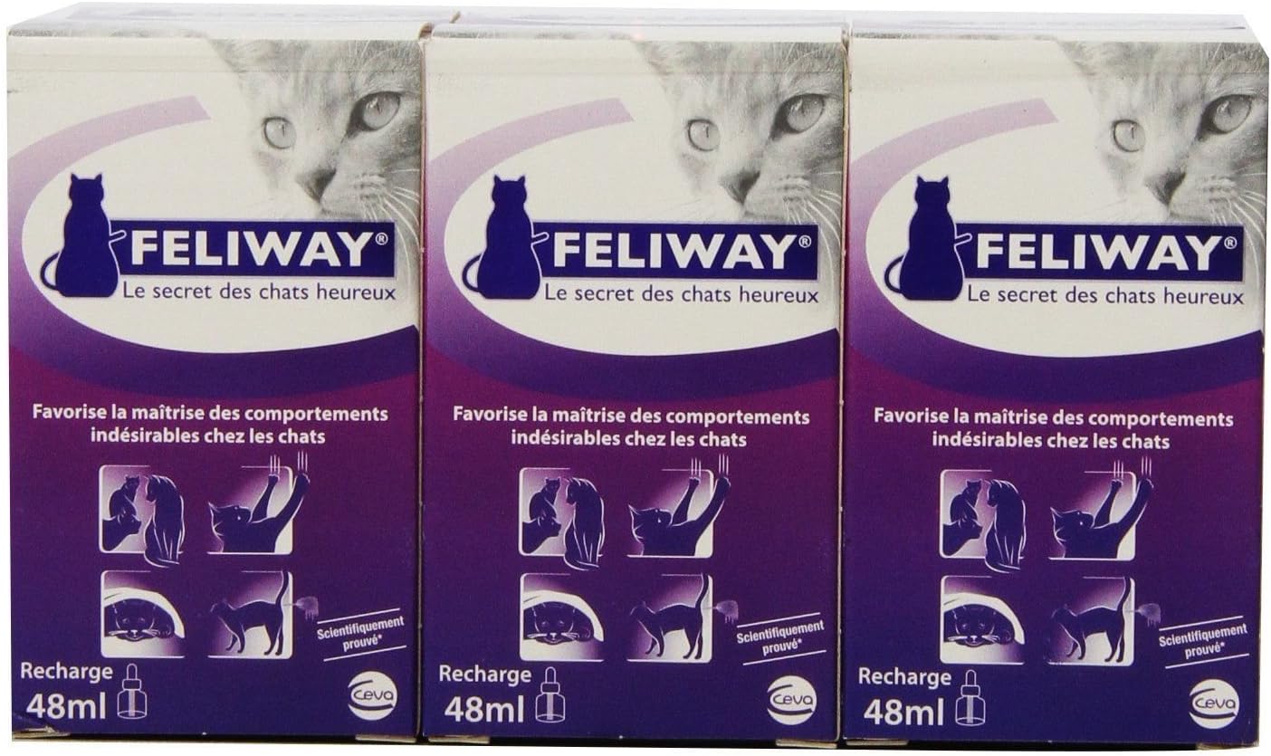Feliway 48-Milliliter Plug-In Refills, 6 Refills,