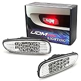 iJDMTOY Clear Lens LED Rear Fog Running Lamps Assy