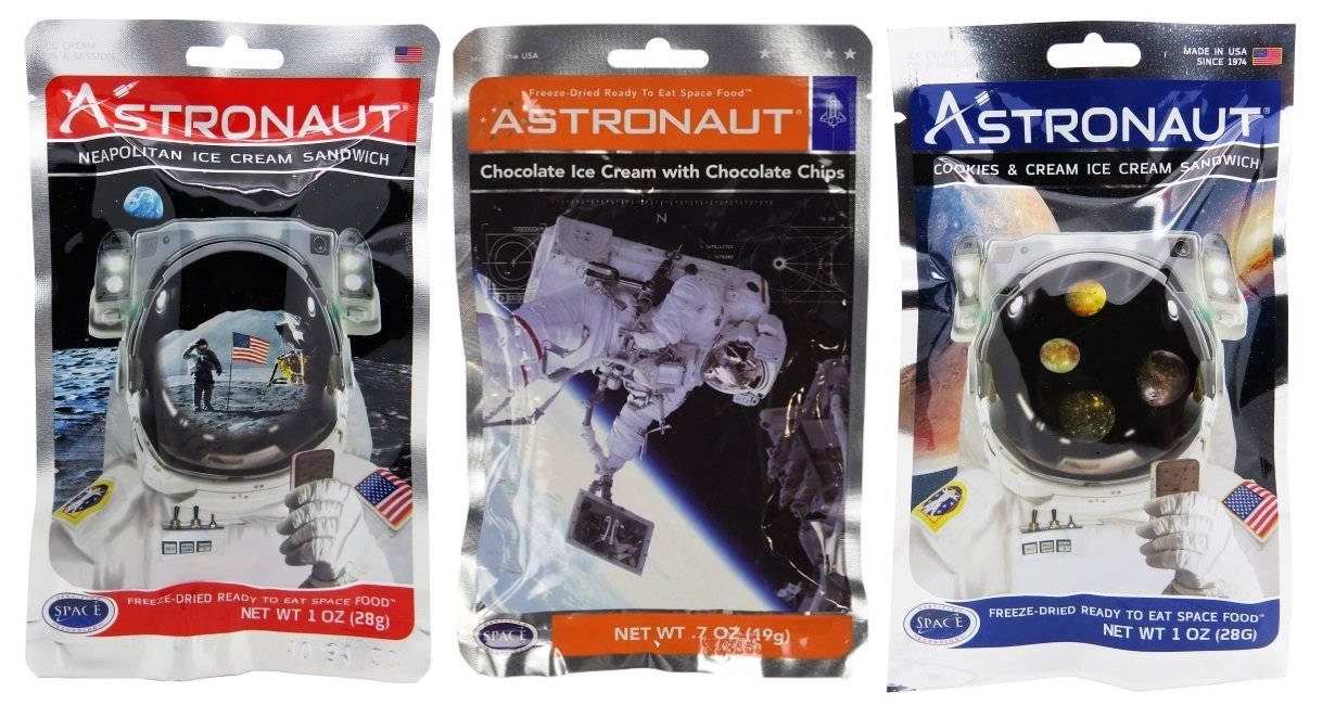 Buy Astronaut Food FreezeDried Space Food Ice Cream 3 Flavour Variety