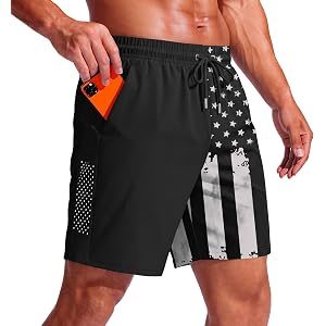 Ekouaer Mens Swim Trunks 7 Inch Quick Dry Breathable Board Shorts Beach Bathing Suit Lightweight Swimsuit Swimwear