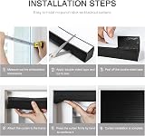 Maritown Temporary Blackout Blinds No Drill Stick On 2 in 1 Privacy Thermal view 6