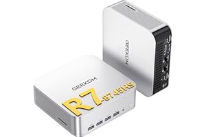 GEEKOM A8 Max Mini PC[Ultimate Performance Edition] with AMD Ryzen 7 8745HS(Beats 6800H) Dual LAN Mini Computer 32GB DDR5 & 1TB SSD(Expandable), Radeon 780M Mini PC Windows 11 Pro/USB4/8K/ SD Slot