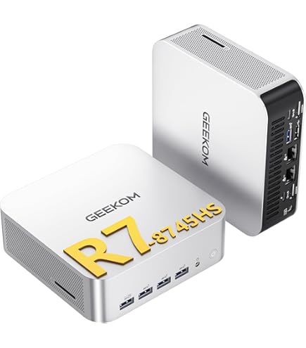 Amazon.com: GEEKOM A8 Mini PC with AMD Ryzen 7 8745HS (Beats 6800H