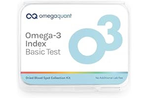 OmegaQuant Omega-3 Index Basic - The Original Omega-3 Blood Test Kit with one Drop of Blood Home Kit, Includes Blood Collection Kit | 1 Omega-3 Test Kit