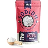 Ecoxall Sodium Percarbonate, 99.9% Pure Oxygen Bleach Powder, Laundry Stain Remover, Whitener, and Detergent, Dishwasher Cleaner and Deodorizer, 2 lbs (32 oz), Pack of 1
