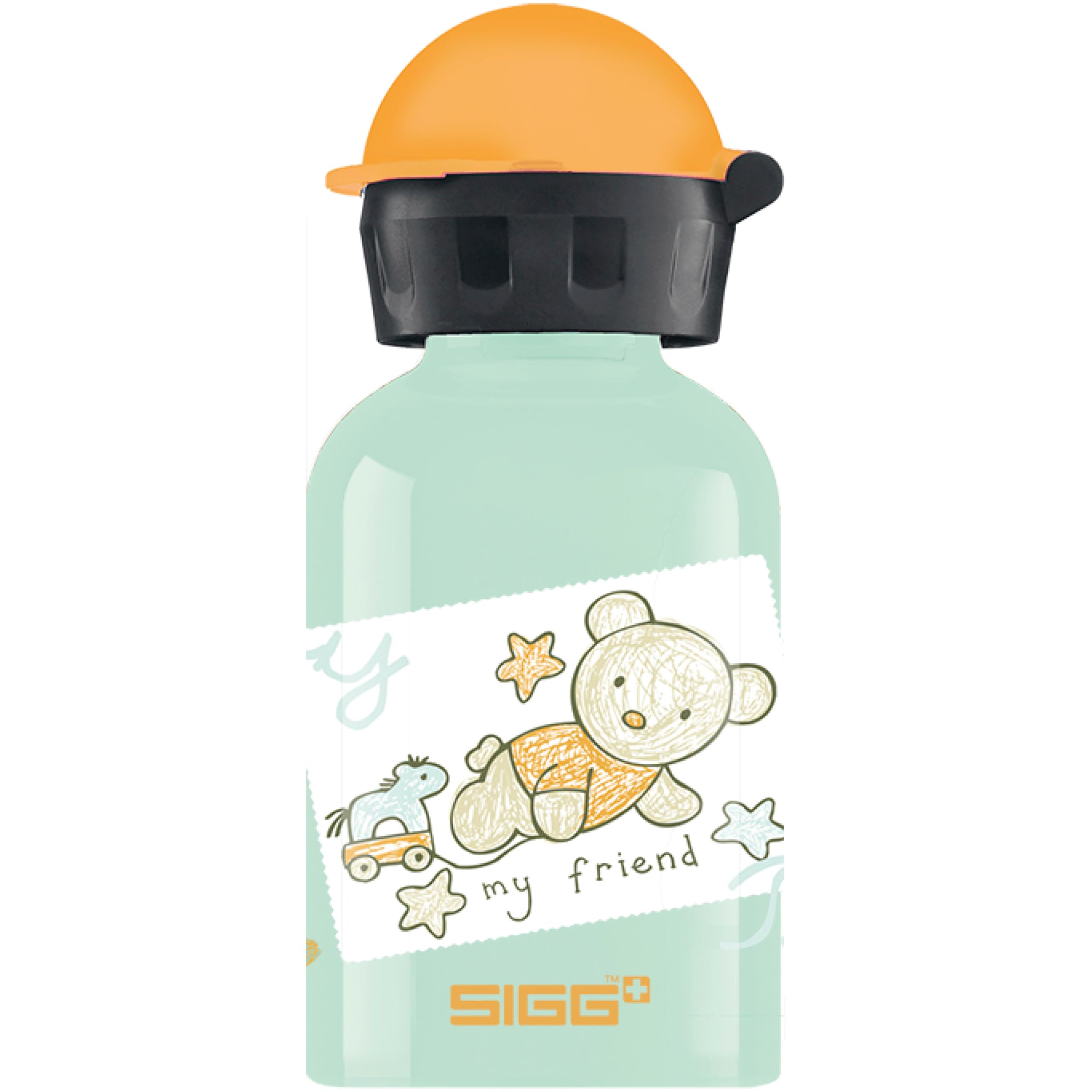 Sigg Children's Drinking Bottle (0.3 L), Pollutant-Free Children's Bottle with Leak-Proof Lid, Lightweight Kids' Water Bottle Made of Aluminium