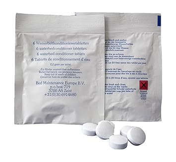 6x Konditionierer Tabletten für Wasserkopfkissen