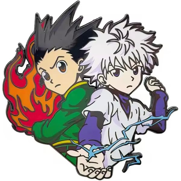 Amazon.com: Hunter X Hunter Gon And Kirua Pin Set Anime Enamel Pin