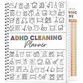 ADHD Cleaning Planner for Adults – Undated Daily, Weekly & Monthly Cleaning Schedule & Checklist – Household Chores Organizer Notebook for Home Management, Routine Tracking & Family Cleaning Tasks