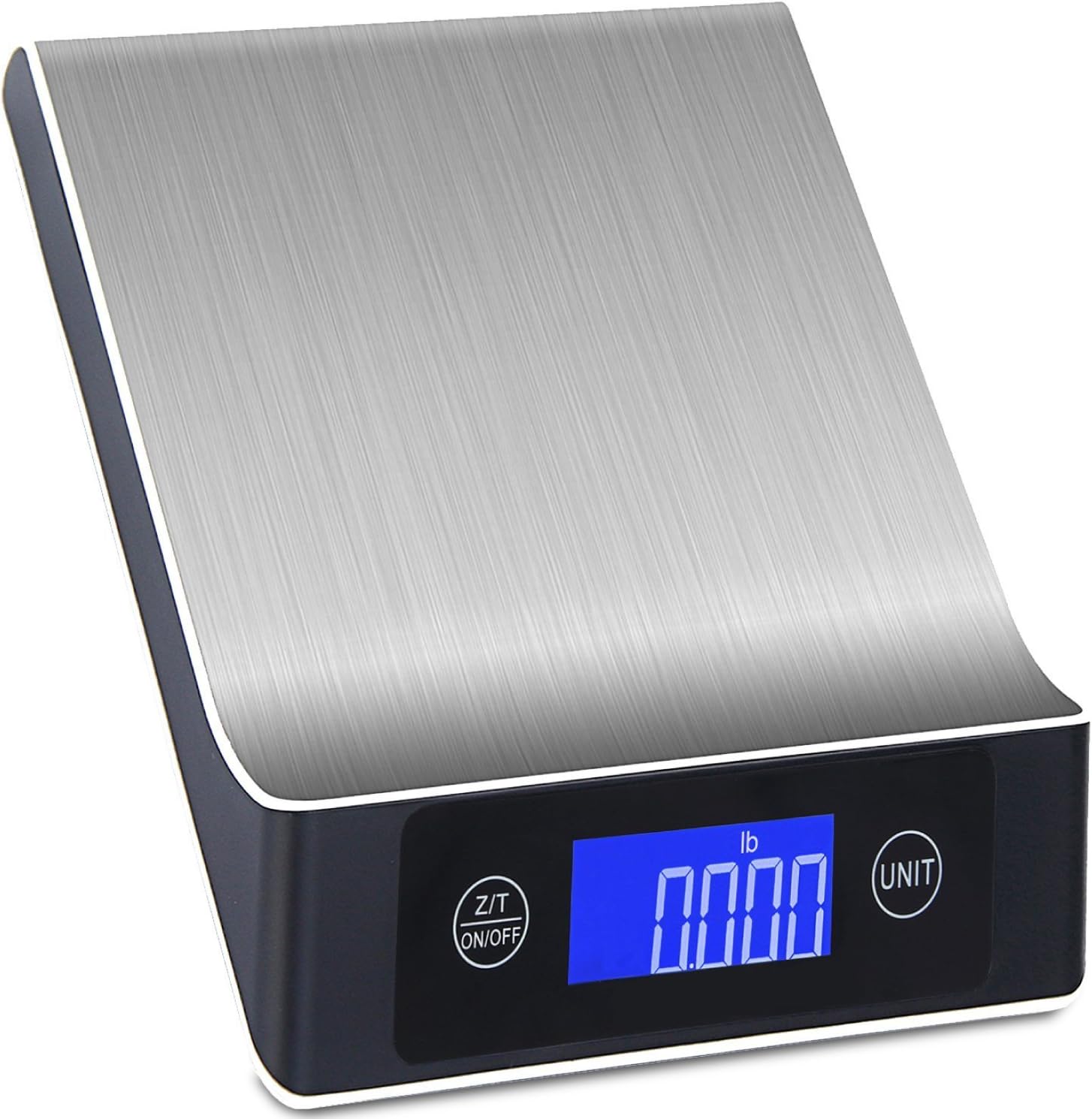 [New Version 2017] Elegant Electronic Kitchen Scale, 5kg / 1g, High Precision Waterproof Scale, Touch Food Scale, LCD Backlit Display, Stainless Steel Kitchen Scale