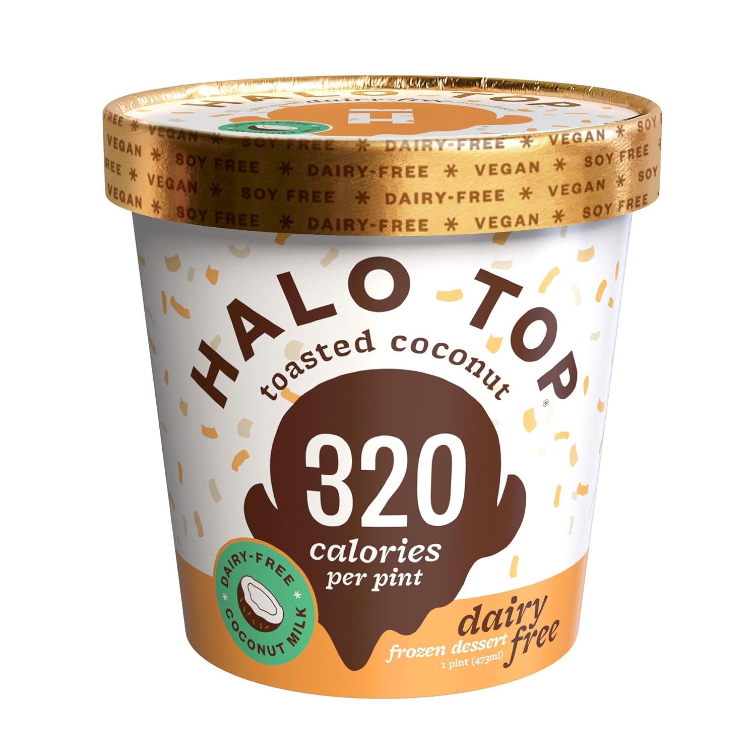 Halo Top, Dairy-Free Toasted Coconut 