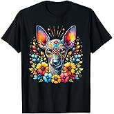 Xoloitzcuintli Dog Sugar Skull Cinco De Mayo Mexican T-Shirt